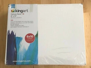 KingArt Studio Canvas Panels, 8" x 10", 14 Piece, READ - Picture 1 of 2