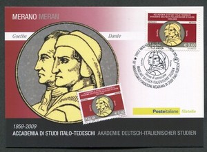ITALY - FDC - MAXIMUM CARD 2009 POSTCARD - ACADEMY ITALO GERMAN STUDIES 279