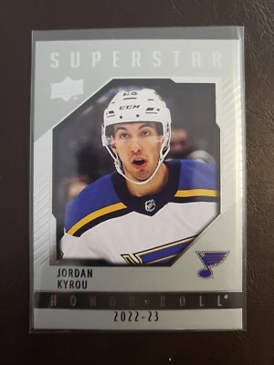 2022-23 Upper Deck Jordan Kyrou Superstar Honor Roll - St Louis Blues - Image 1 of 2