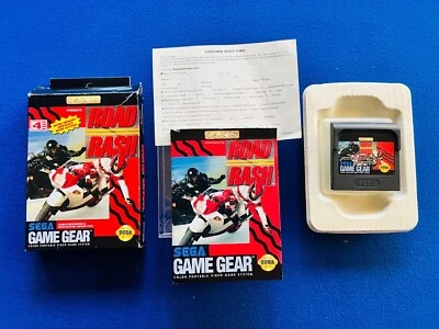 Road RASH Sega Game Gear CIB Complete Box Manual Cart Game Registration Card - Image 1 of 4