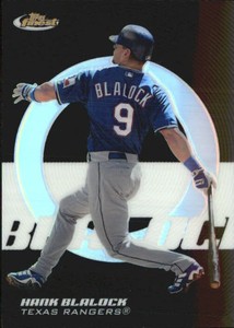 2005 Finest Refractors Black #2 Hank Blalock /99