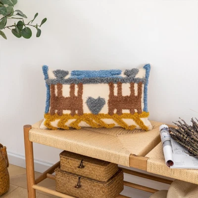 1 X Boho Cushion Cover Pillow Case Moroccan Decorative Lumbar Pillow Cover - Image 1 of 4