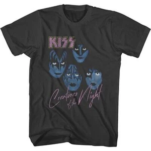 Kiss Creatures of the Night Smoke Adult T-Shirt - Picture 1 of 3