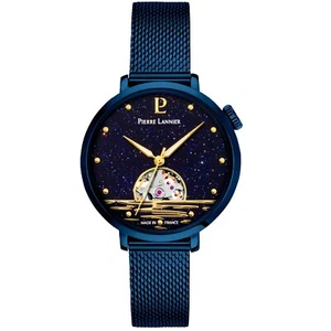 Pierre Lannier Australe 148H866 Women Stainless Blue Analog Dial Wristwatch 35mm - Picture 1 of 1