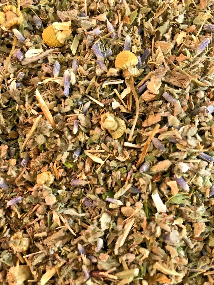 No.12 Tea Mix - Poppy Patchouli Skullcap Damiana Catnip Chamo +more Herbs - 1 oz - Image 1 of 4