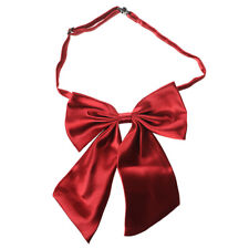 Dard Red Women Adjustable Pure Color Women's Bow Tie I5J61449