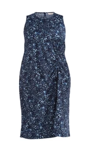 Vestido midi sin mangas acanalado talla grande Terra & Sky para mujer 2X nuevo con etiquetas - Imagen 1 de 5