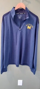 CHAMPION UNIVERSITY OF MICHIGAN 1/4 Zip Sweatshirt Mens XLARGE Wolverines - Picture 1 of 6