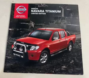 NISSAN NAVARA TITANIUM LIMITED Advertising Sales Specification Brochure 4-FOLD - Picture 1 of 5