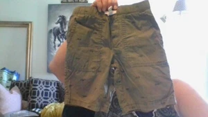 Carter's Boys Size 5 Green Cool Sunglasses 100% Cotton Pull-On Shorts 3-Pockets - Picture 1 of 14