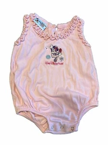 Walt Disney World Baby Girl Ruffle Pink Minnie Mouse One-piece 24 months - Picture 1 of 5