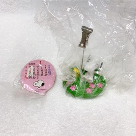 [Unused] SNOOPY Clip Calendar Tabletop Woodstock