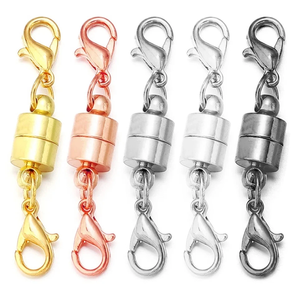 5-20pairs Strong Magnetic Clasp Necklace Converter Extender lobster claw Jewelry - image 1 of 4