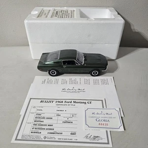 Danbury Mint Bullitt 1968 Ford Mudtang GT grün Diecast 1:24 RAR!! - Bild 1 von 12