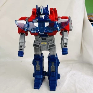 Transformers Optimus Prime One Power Flip Action Figure 11” Incomplete Hasbro - Imagen 1 de 16