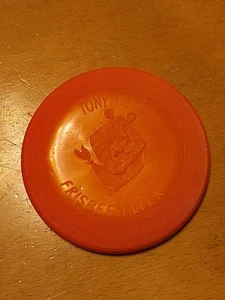 Vintage 1988 Kellogg’s Cereal Premium Tony The Tiger Frisbee Flyer Orange 4" - Picture 1 of 4