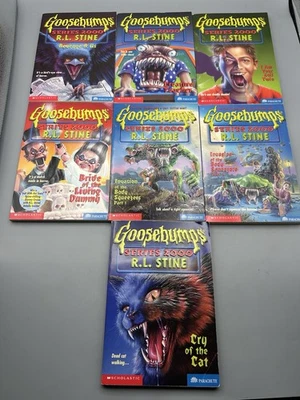 Goosebumps Series 2000 Lot 7 Books RL Stine 1st Edition Foto 1 de 4