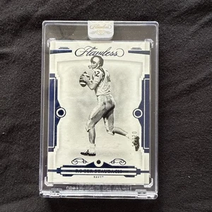 2022 Panini Flawless Collegiate Roger Staubach Sapphire 17/20 - Picture 1 of 2