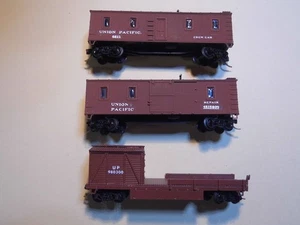 N - Micro-Trains (?) - 3 Car Maint/Repair Set, Union Pacific LN M-M cpl - Picture 1 of 5