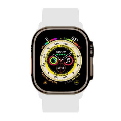 Apple Watch (Ultra 2) Titan 49 mm GPS + Cellular - Titan Schwarz, Milanaise: ... - Bild 1 von 4