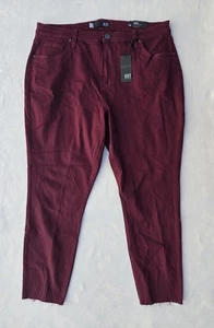 KUT From The Kloth Jeans Damen 20W Burgund Donna High Rise Skinny Raw Hem - Bild 1 von 13