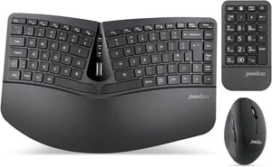 Perixx PERIDUO-606A Wireless Ergonomic Keyboard Set Compact Split Design - Picture 1 of 8
