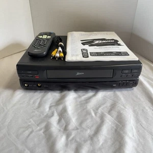 Zenith VR4125 VHS VCR Video Cassette Recorder w/ Remote & Manual Tested/Working - Picture 1 of 10