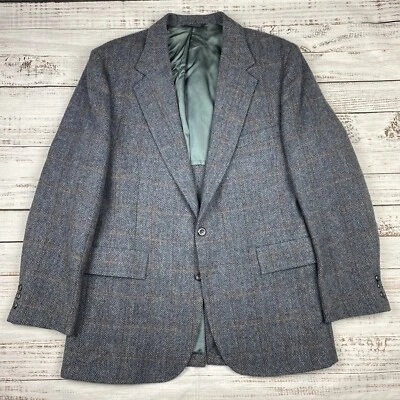 Abrigo Chaqueta Blazer Deportivo De Colección KUPPEHEIMER Cuadros Tweed Espiga Talla 44R Foto 1 de 4