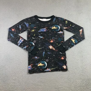 Hanna Anderson pajama shirt kids 14 black space galaxies top long sleeve - Picture 1 of 11