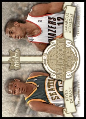 2008 FLEER HOT PROSPECTS KEVIN DURANT AM-15 MT LAMARCUS ALDRIDGE ALUMNI THUNDER - Image 1 of 2
