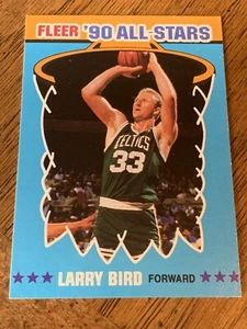 1990 - 1991 Fleer All-Stars # 2 of 12 Larry Bird Boston Celtics Basketball Card - Bild 1 von 2