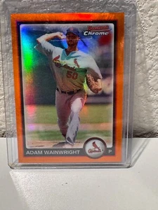 Bowman Chrome 2010 - Adam Wainwright #74 refractor naranja 10/25 - Imagen 1 de 2