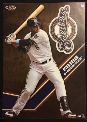 MLB Fathead Tradeables Ryan Braun Milwaukee Brewers 2015 - Image 1 of 2