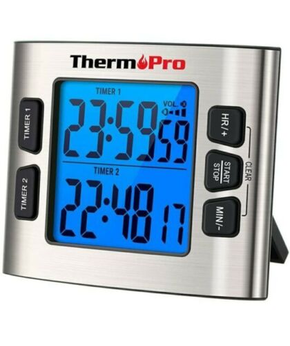 Compre Digital Timer with Loud Alarm Large Screen Mute ON/Off