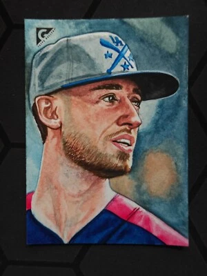 2019 Topps Gallery Baseball Artist Original Auto Cody Bellinger & John Gancaspro - Image 1 of 2