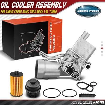 Engine Oil Cooler Filter Housing Adapter for Chevy Cruze Sonic Trax 1.4L Turbo - Image 1 of 4