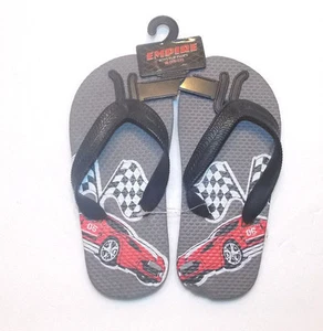Empire Race Car Toddler Boys Flip Flops Sandals Size 6.5 NWOT - Picture 1 of 2