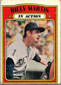 1972 Topps #34 Billy Martin Poor - Imagen 1 de 2
