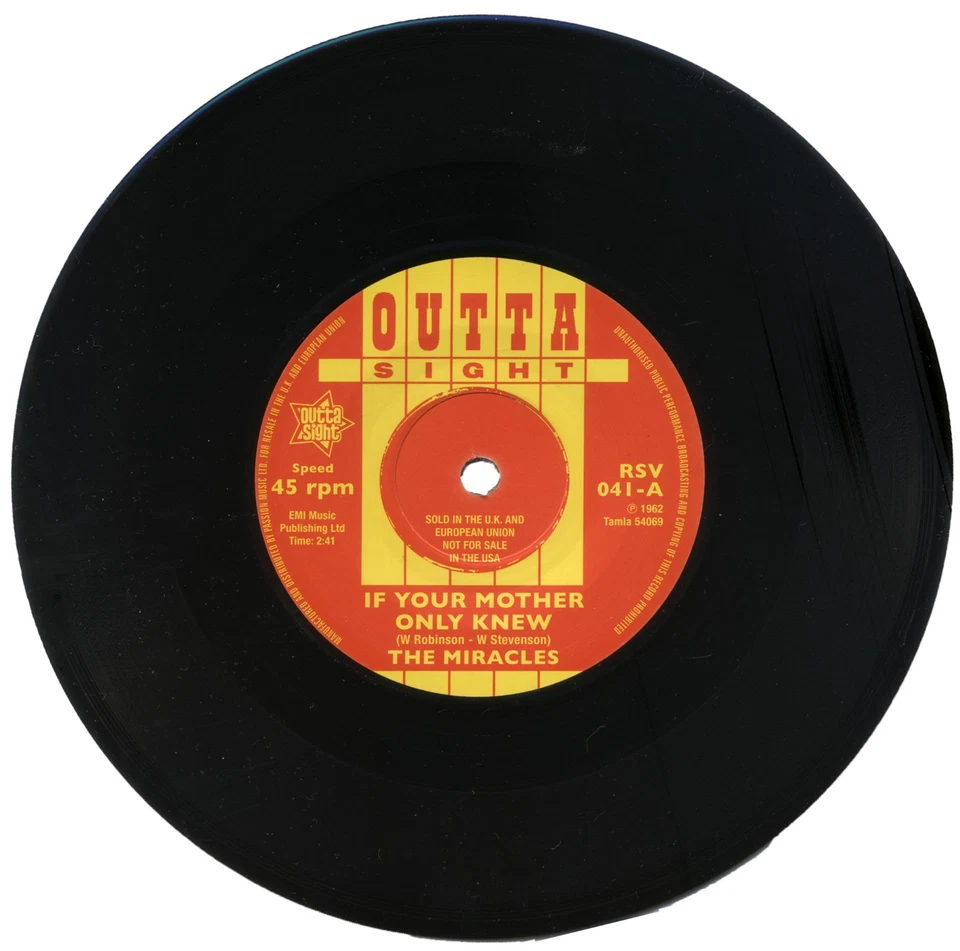 THE MIRACLES  "IF YOUR MOTHER ONLY KNEW c/w THAT'S THE WAY I FEEL" MOTOWN / R&B - Image 1 of 1