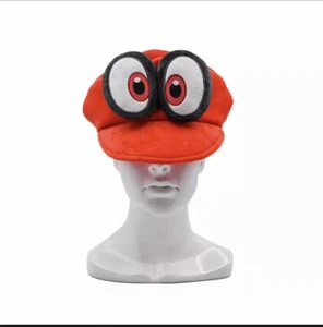 Super Mario Bros Odyssey Cappy Plush Hat Cosplay Green Red Cap Costume Gift - Picture 1 of 7