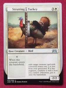 Magic The Gathering UNSANCTED STRUTTING TURKEY tarjeta blanca Magic The Gathering Magic The Gathering - Imagen 1 de 2