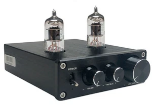 Premium Modern Vintage Tube Preamp With Volume Bass Treble Control Dial 40W Out - Picture 1 of 7