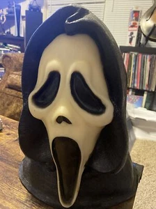 SELTENER VINTAGE HALLOWEEN OSTERN SPASS WELT SCHREIEN GHOSTFACE LATEX BUST KOPF - Bild 1 von 12
