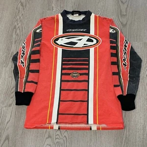 Vintage 90s Answer Racing Red Motocross Jersey Youth Medium BMX Dirt Bike USA - Picture 1 of 9