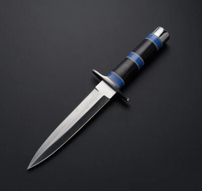 handmade gift D-2 hand forged steel 13" mini dagger hunting knife handle resin   - Image 1 of 3