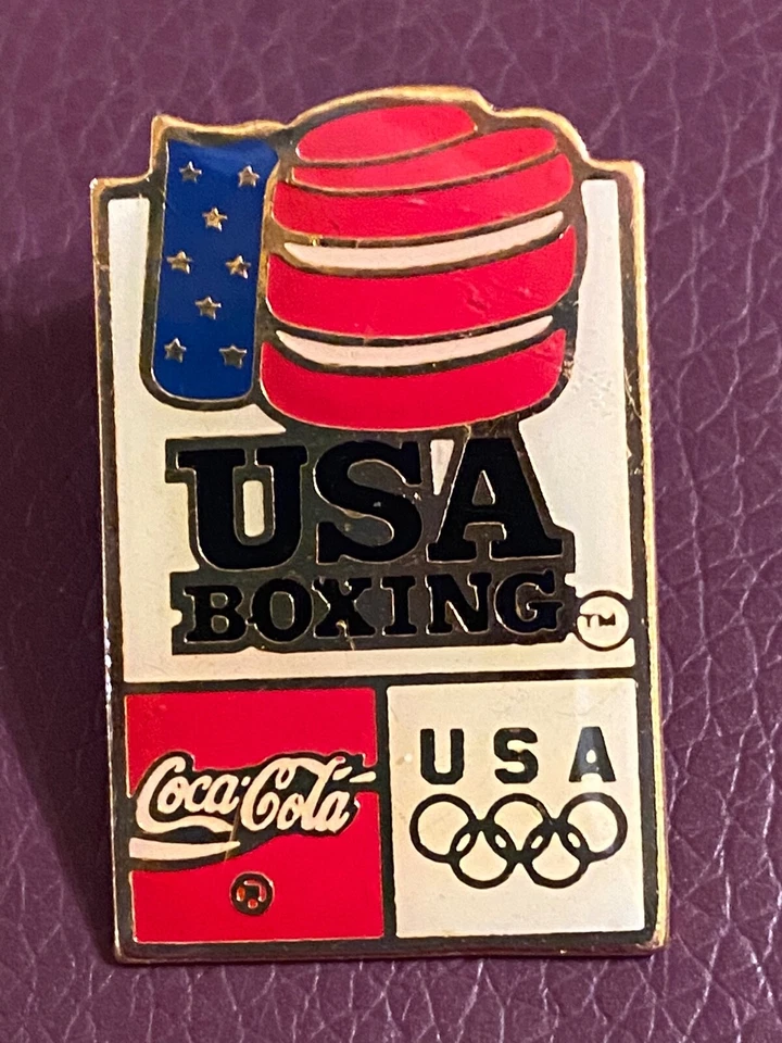 ATLANTA 1996 — COCA COLA USA BOXING TEAM OLYMPIC SPONSOR PIN - Image 1 of 1