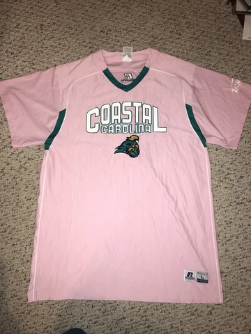 Coastal Carolina Chanticleers Pink Issued Basketball Warmup Shooting Shirt *L* Cover