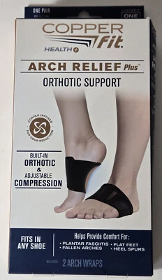 Copper Fit Health Unisex Arch Relief Plus with Built-In Orthotic Support--NEW!!! - Image 1 of 4