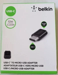 Belkin USB-C To Micro USB Adapter 12W Sealed NEW - Picture 1 of 4