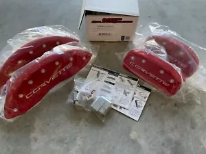 MGP Caliper Covers 13008SCV6RD Red Brake Covers for 05-13 Chevrolet Corvette C6 - Picture 1 of 6